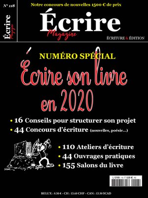 cover image of Écrire Magazine n°118